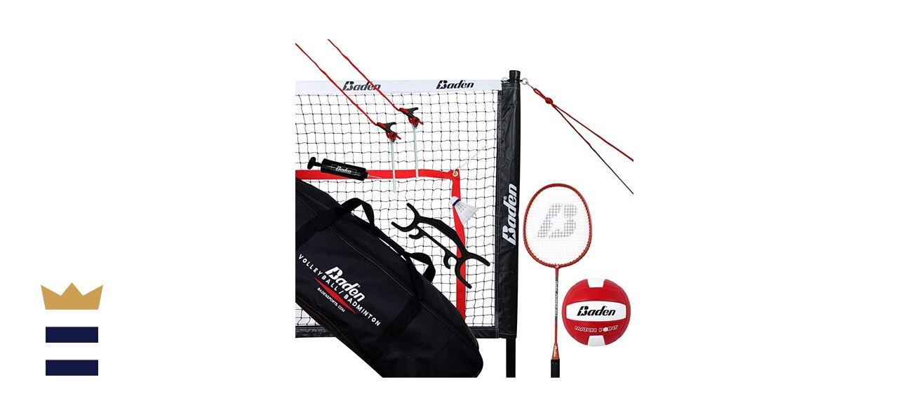 Baden Champions Volleyball Badminton Combo Set