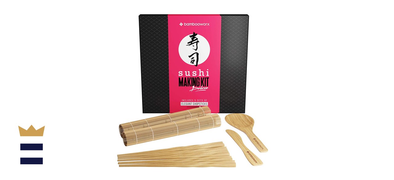 BambooWorx sushi making kit deluxe - includes 2 bamboo sushi