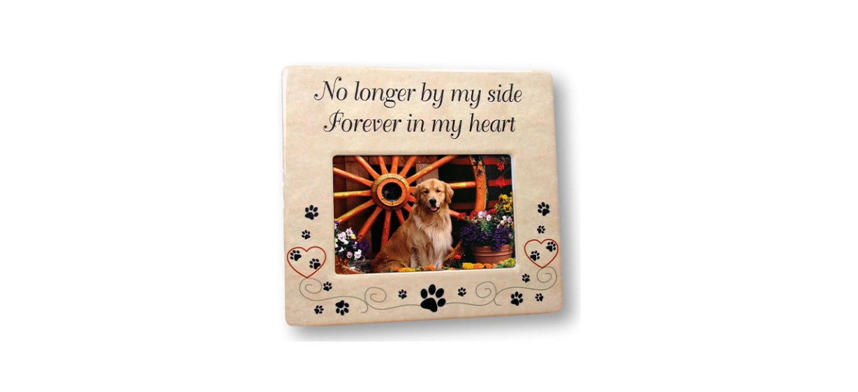 Banberry Designs Pet Memorial Ceramic Picture Frame Banberry Designs Pet Memorial Ceramic Picture Frame