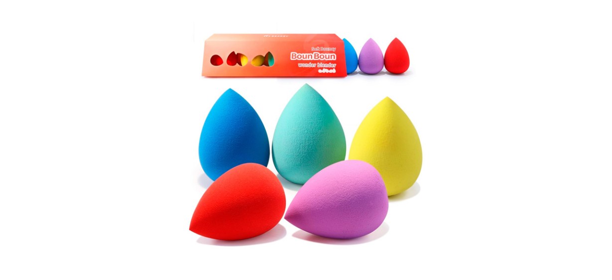 BEAKEY Makeup Sponge 5 Pcs Set BEAKEY Makeup Sponge 5 Pcs Set