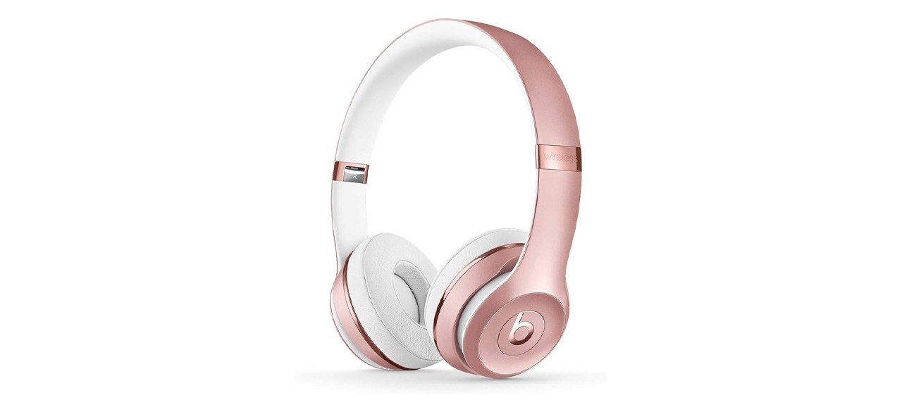 Set of pink Beats Solo3 Wireless On-Ear Headphones