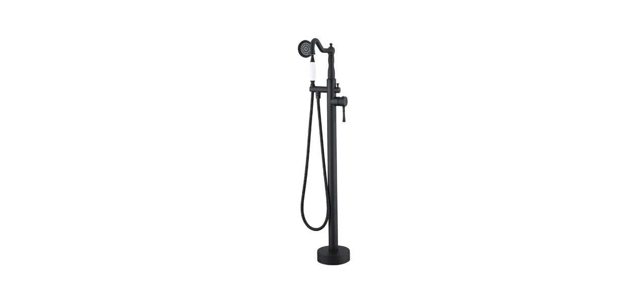 Best Yasinu Floor-Mounted Tub Filler Faucet with Hand Shower