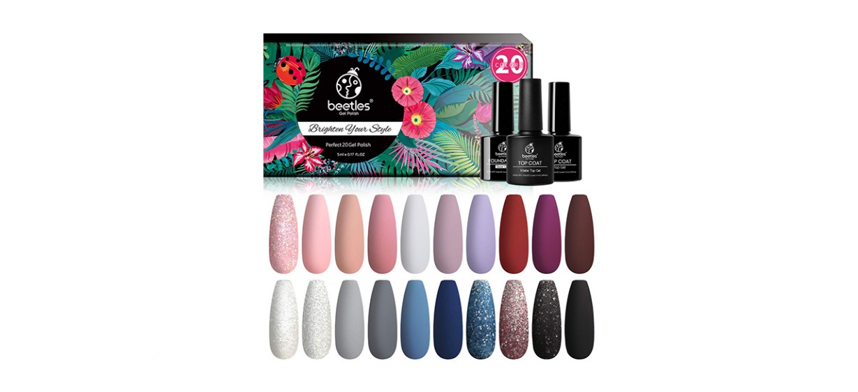 Beetles 20 Pcs Gel Nail Polish Kit Modern Muse Collection