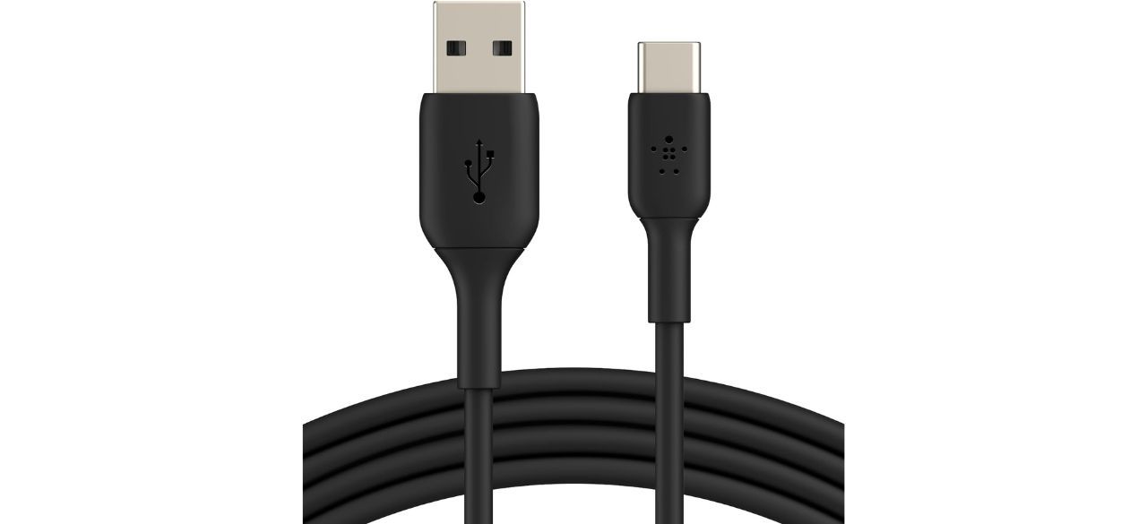 Belkin BoostCharge USB-C Cable on white background