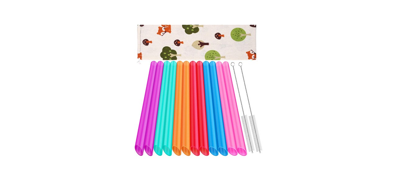 Best 12-Pack Reusable Smoothie Straws