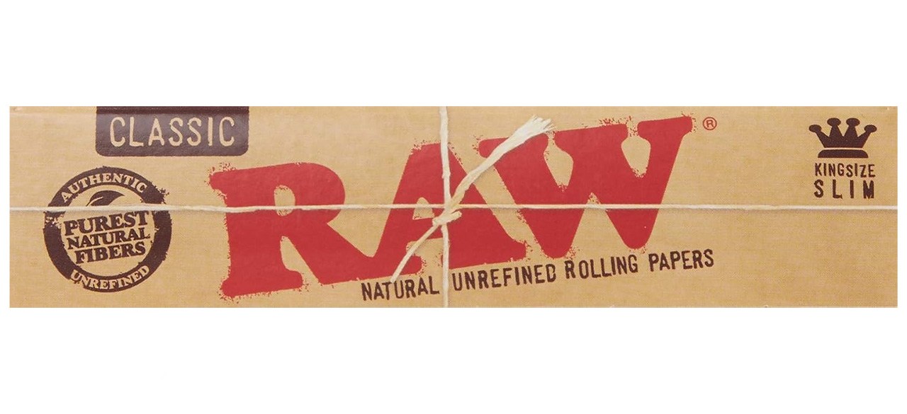 5-Pack Raw Classic King Size Slim Rolling Papers