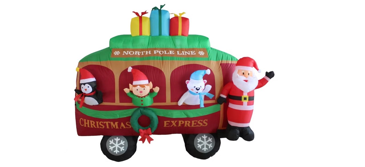 A Holiday Company 6' Christmas Caboose Inflatable