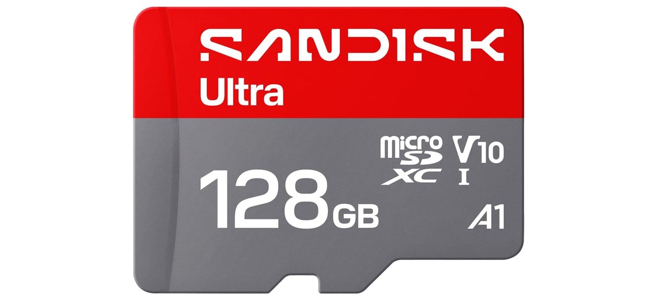 A microSD card