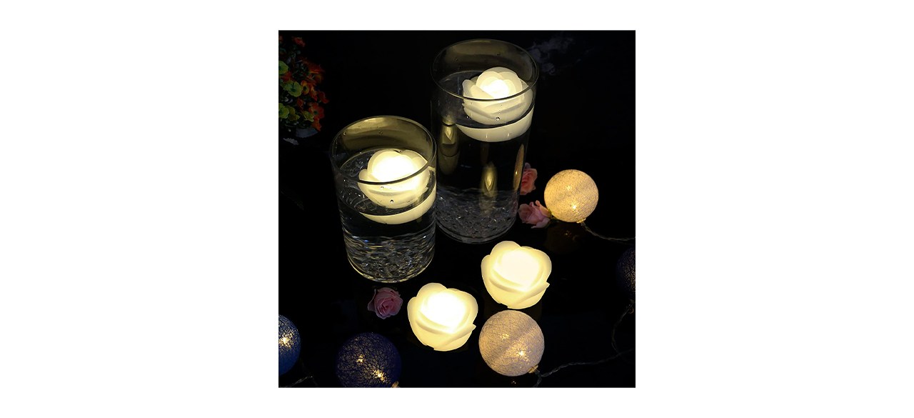 Best Acmee Flameless Floating Rose Candles