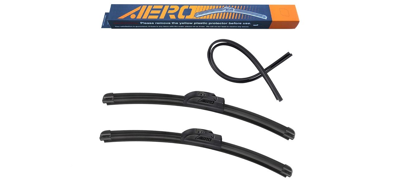 Aero Voyager Premium Windshield Wiper Blades with Extra Rubber Refill
