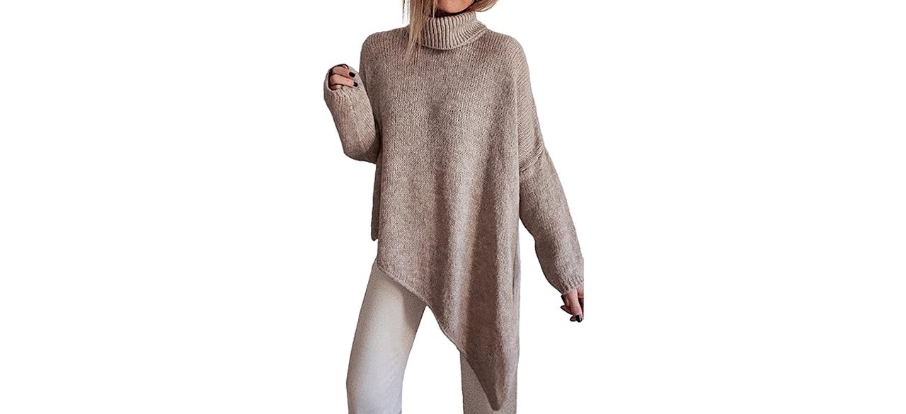 BTFBM Women Cable Knit Oversized Sweaters 2023 Fall Winter Button Shoulder  Long Sleeve Chunky Sweater Pullover(Solid Beige, Small) at  Women's  Clothing store