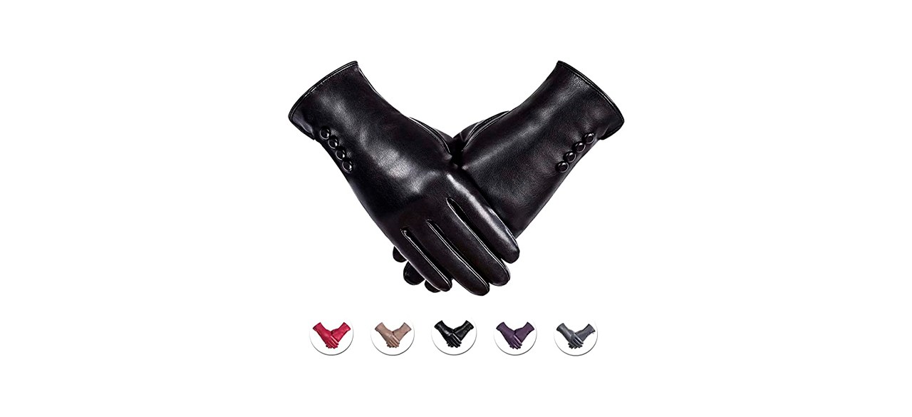 Best Alepo Winter PU Leather Gloves For Women