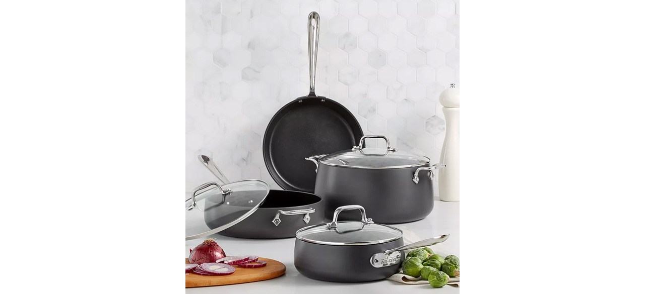 Best All-Clad Hard Anodized Nonstick 7-Pc. Set, Created for Macy's