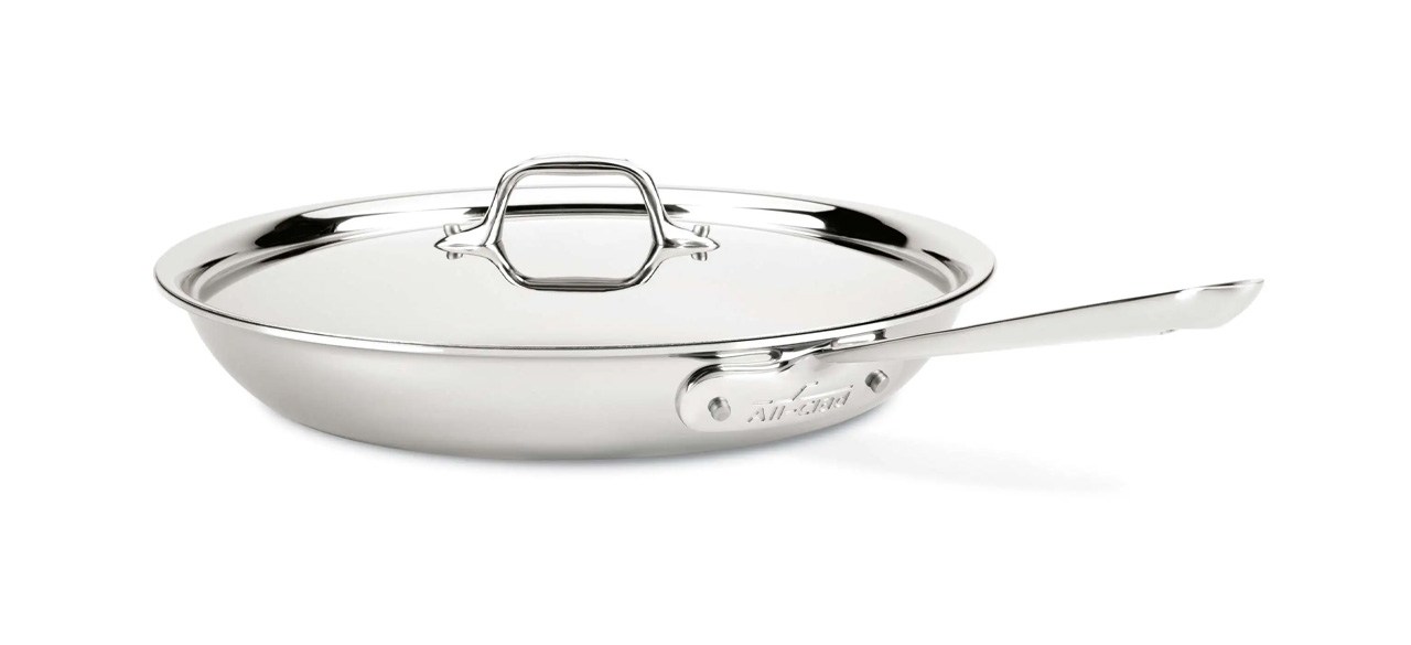 8.5 Inch Stainless Steel Skillet, D3 3-Ply Cookware