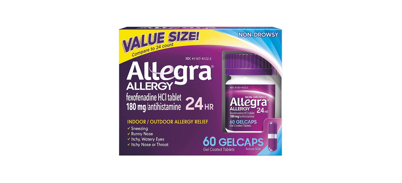 best Allegra Adult 24-Hour Non-Drowsy Antihistamine Gelcaps