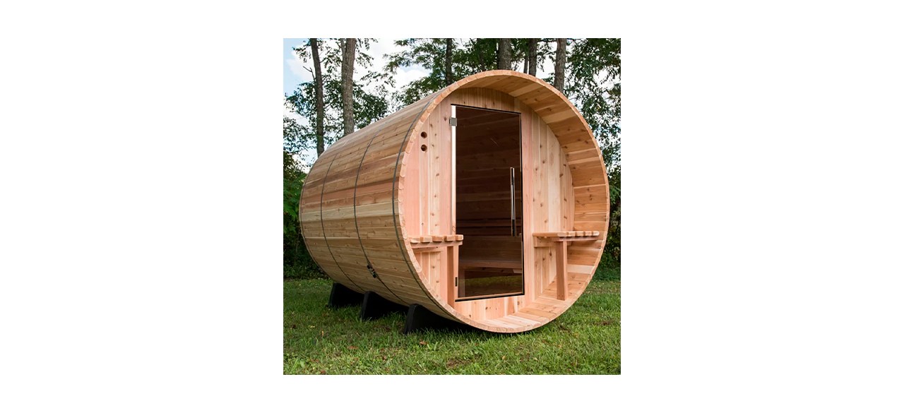 Heat therapy on call with the best barrel sauna | WCBD News 2