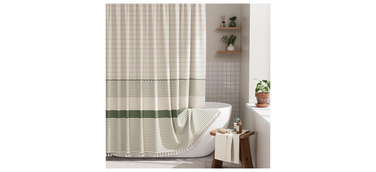 Cortina de chuveiro AmazerBath Boho