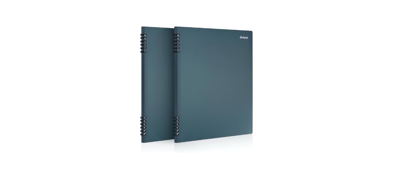 Two notebooks with teal covers