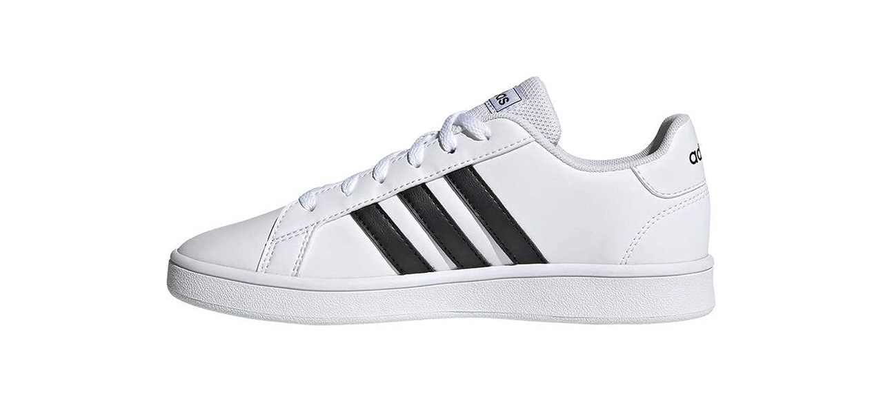 Adidas Unisex-Child Grand Court Sneaker on white background