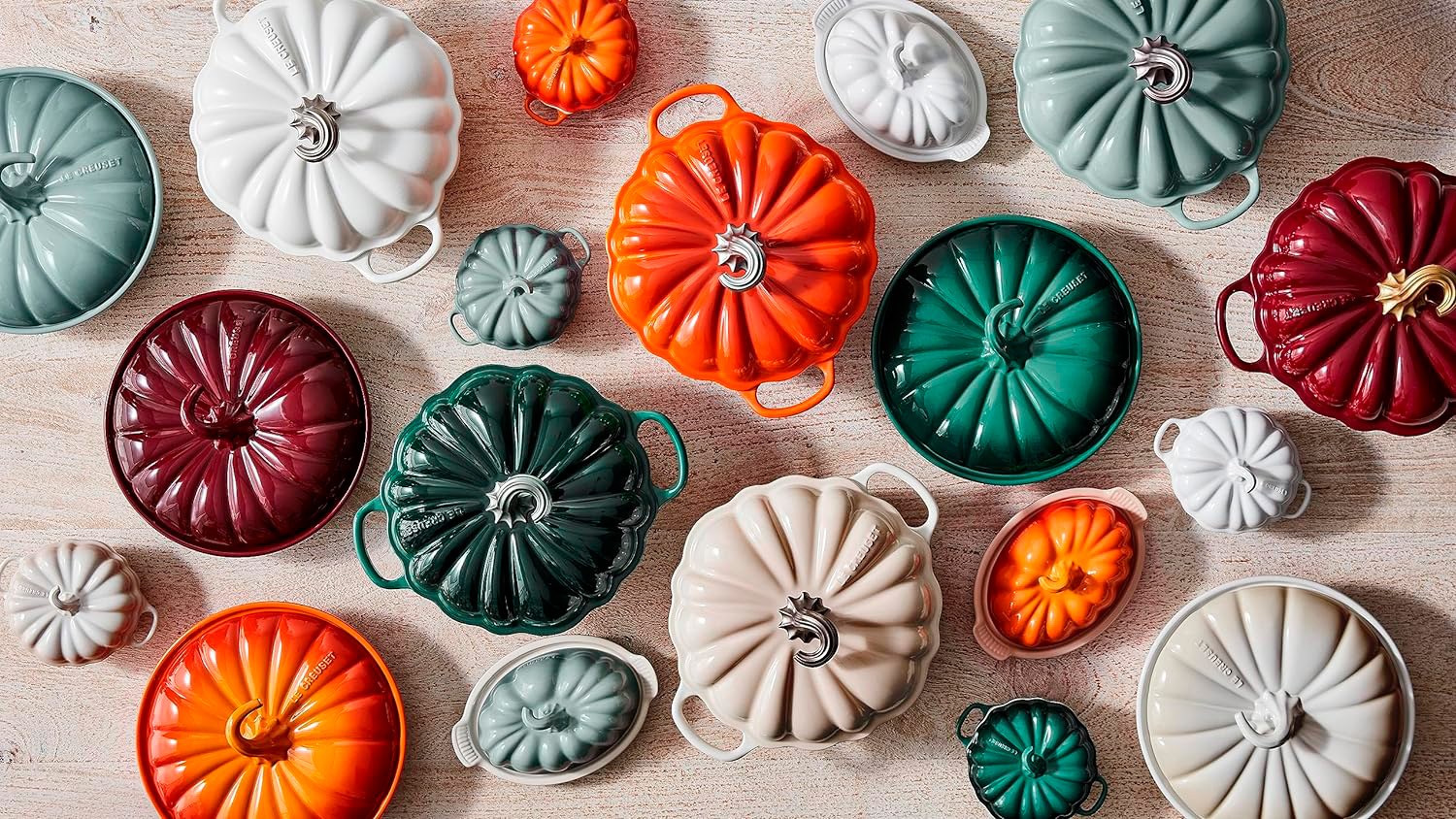 orange, pumpkin-shaped baking dish