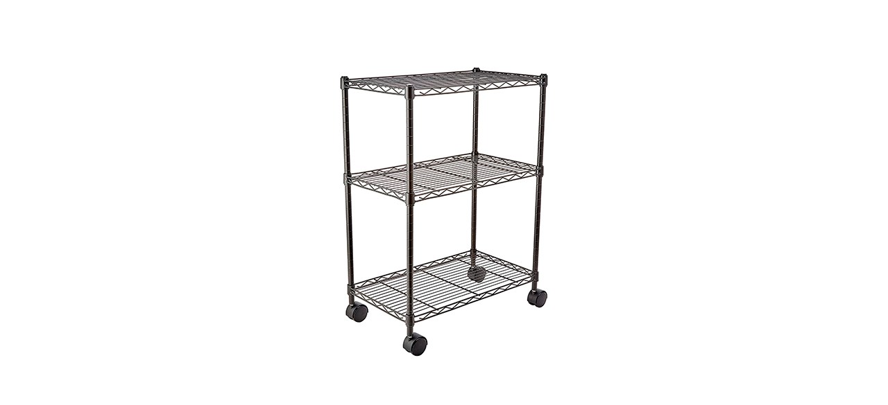 Best Amazon Basics 3-Shelf Adjustable Heavy Duty Storage Shelving Unit