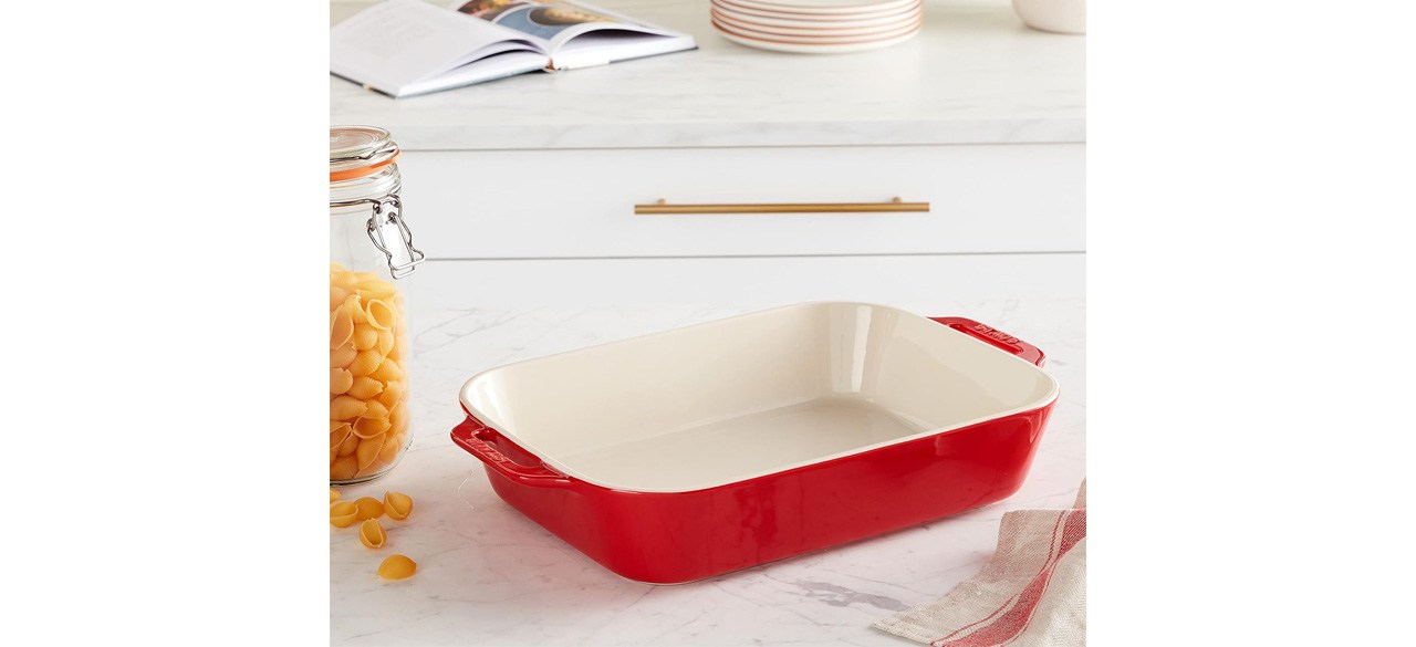 Red STAUB Ceramics Rectangular Baking Dish