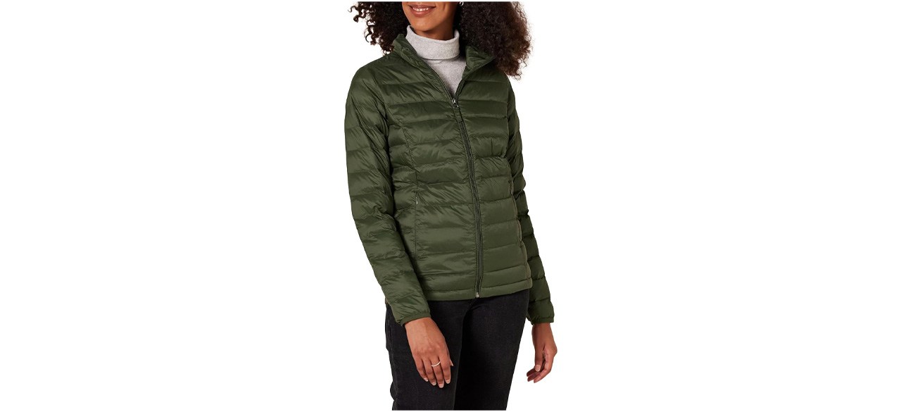 Best Amazon Essentials Women's Lightweight Long-Sleeve Water-Resistant Packable Puffer Jacket