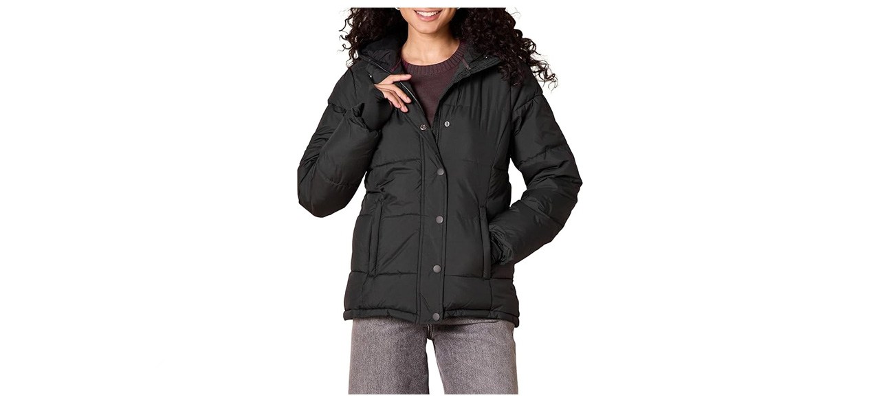 Amazon Essentials Women's Heavyweight Quilted Long-Sleeve Hooded Puffer Coat