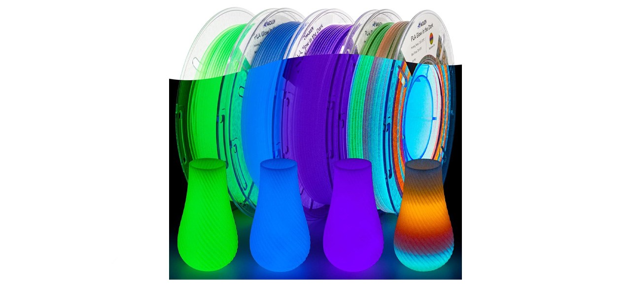 Amolen PLA Glow-In-The-Dark 3D Printer Filament
