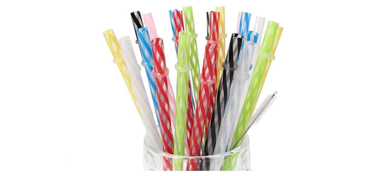 Amzsockets’ Reusable Plastic Straws