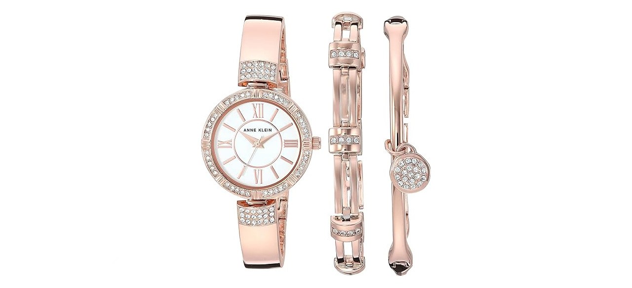 Anne Klein Women's Bracelet and Watch Set