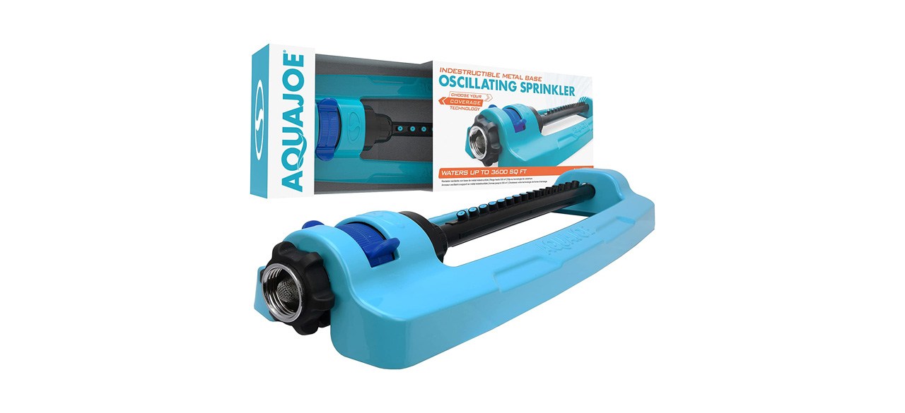 Best Aqua Joe Indestructible Metal Base Oscillating Sprinkler