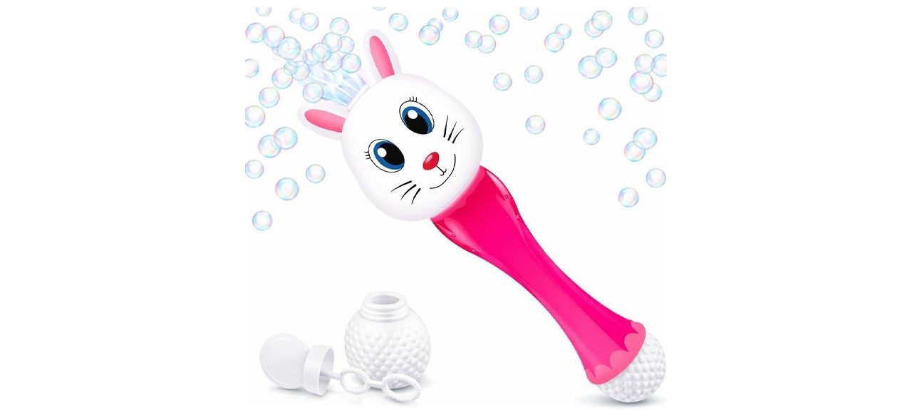 ArtCreativity Light-Up Bunny Bubble Wand