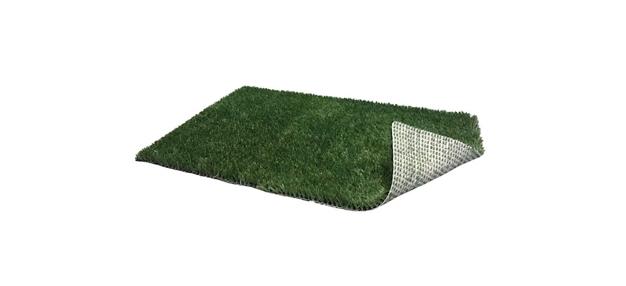 PoochPads Indoor Dog Potty Replacement Grass on white background