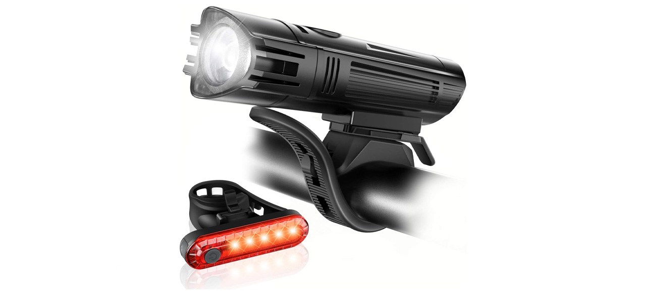 Ascher Ultra Bright USB Rechargeable Bike Light Set
