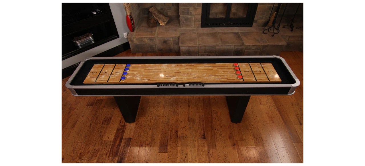Mesa de jogo atômica Mesa de shuffleboard de platina de 9 pés