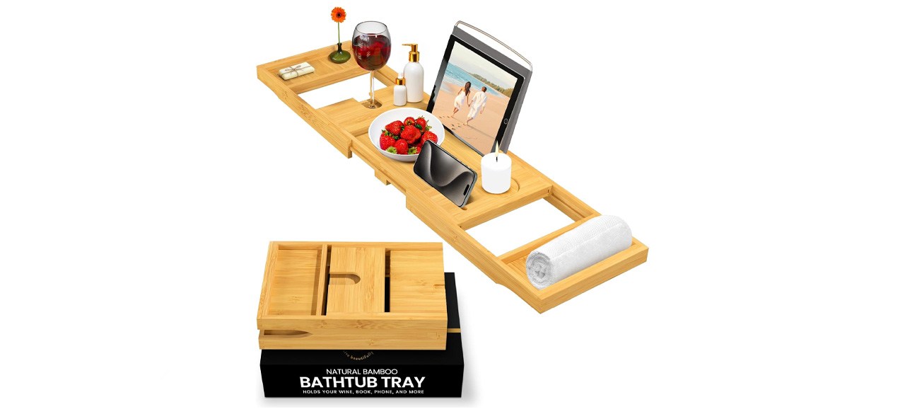 Bambüsi Bamboo Bathtub Tray Caddy