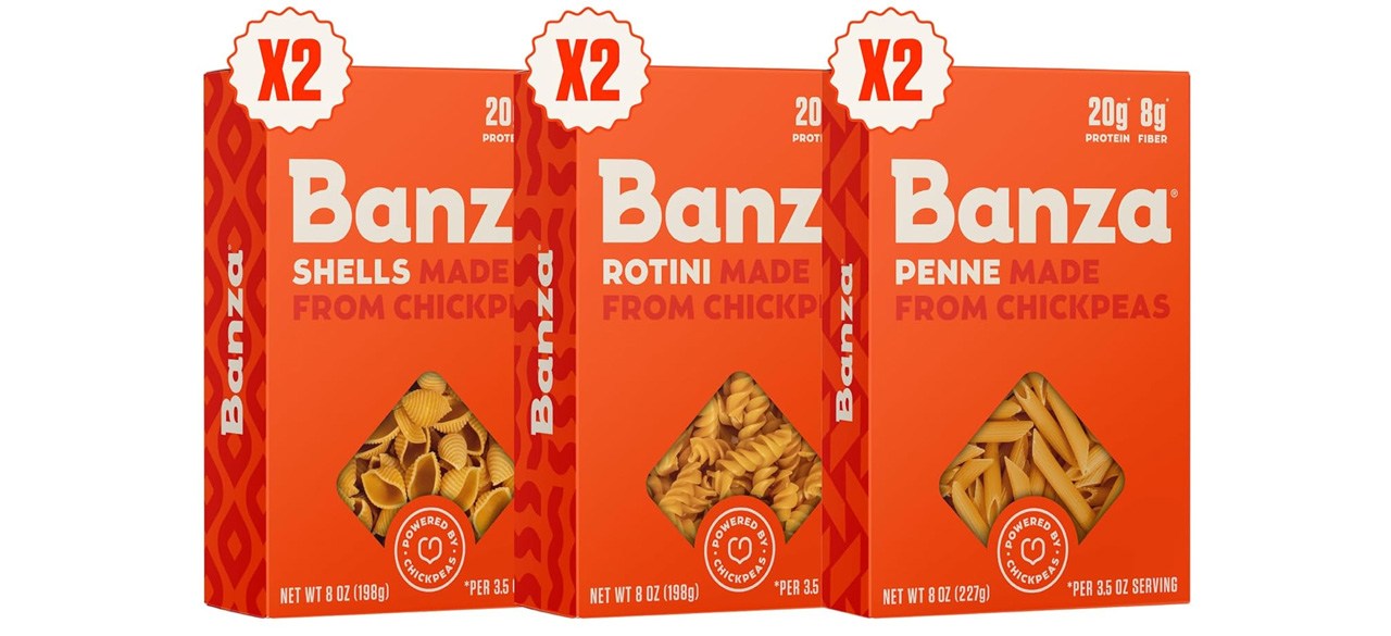 Banza Chickpea Pasta Variety Pack, Pack of Six