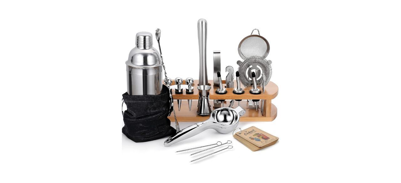 AOZITA 24-Ounce Cocktail Shaker Bartender Kit