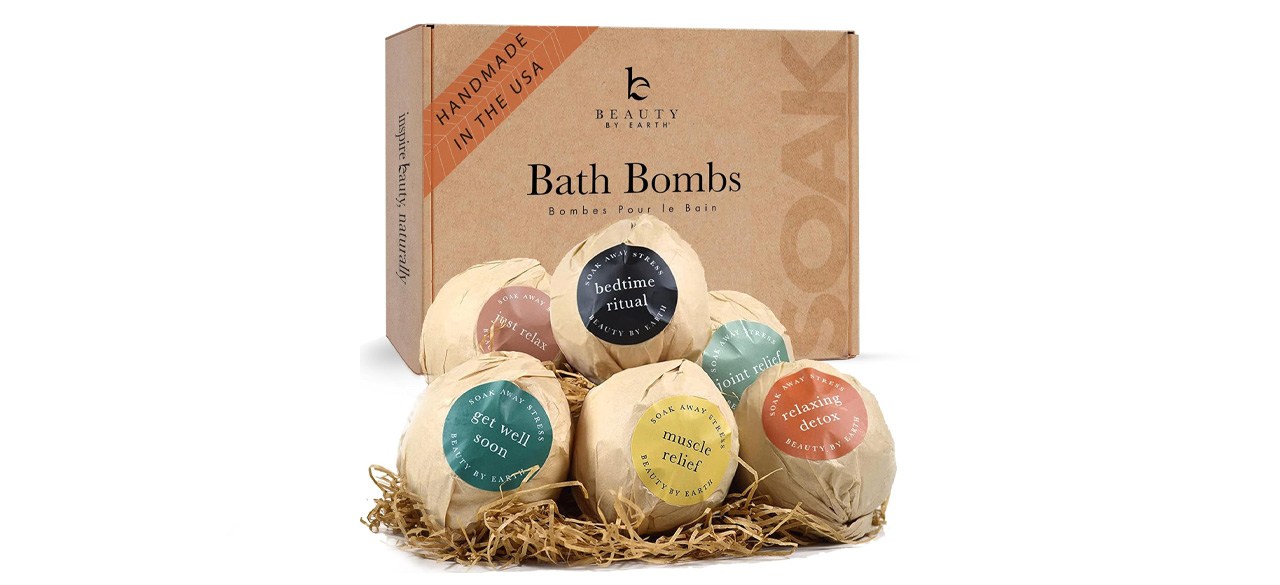 Beauty by Earth Organic and Natural Bath Bombs Gift Set