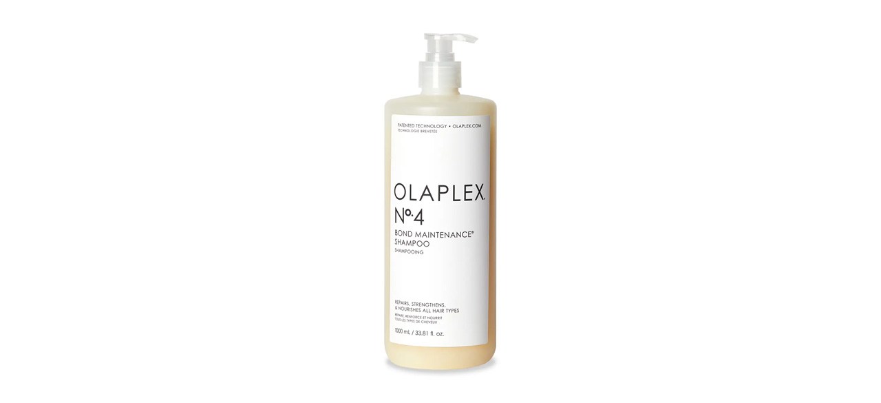 Olaplex No. 4 Bond Maintenance Shampoo on white background