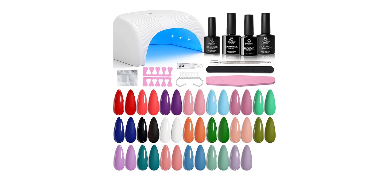 Beetles Gel Nail Polish Kit with UV Light