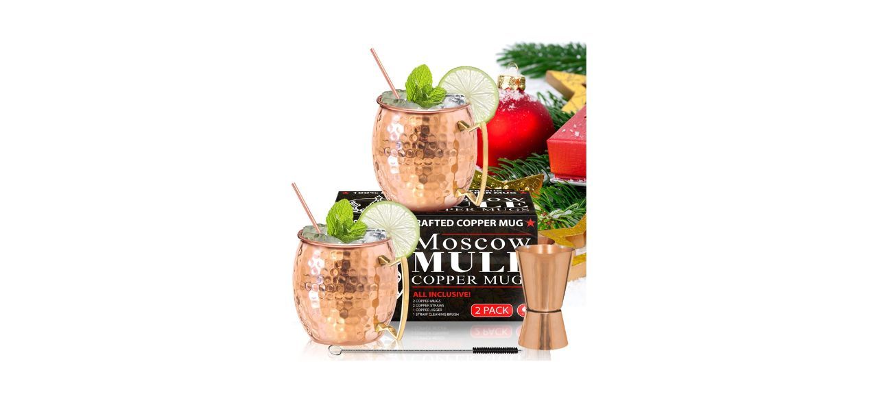 Benicci Moscow Mule Copper Mug Set