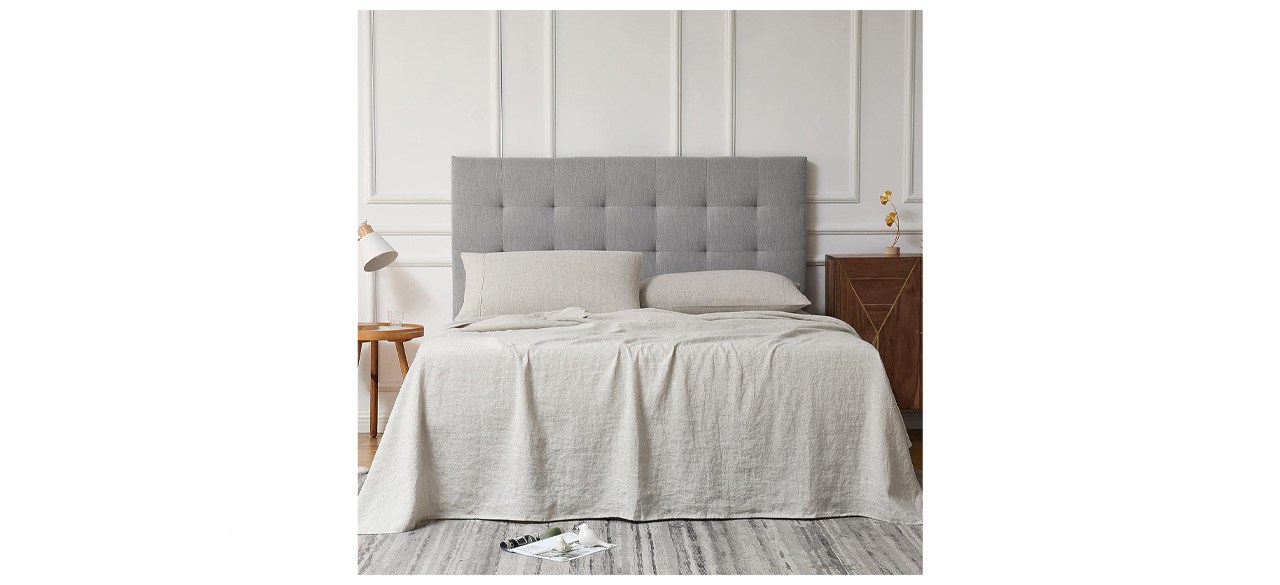 Berklan 100% French Natural Linen Full-Size Sheets