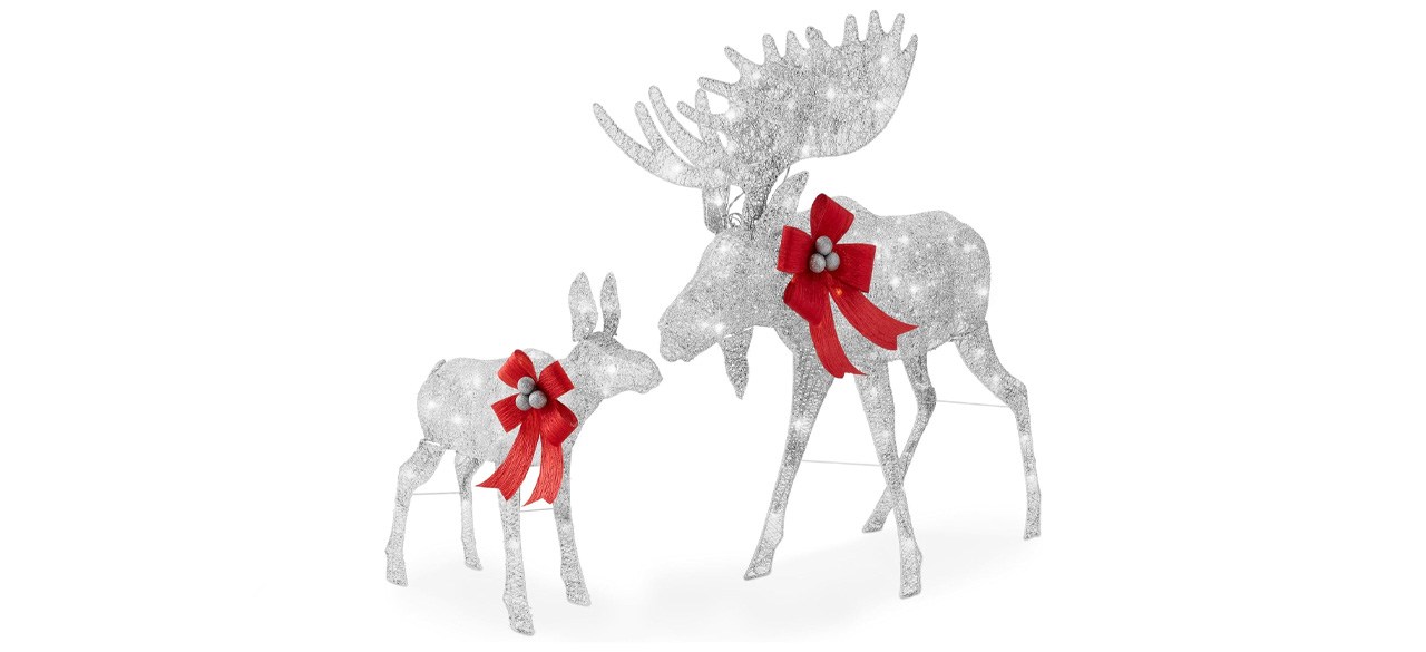 Best Choice Products 2-Piece Moose Family Yard Decoration