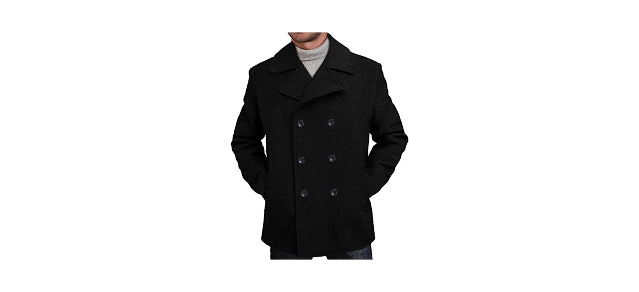 best BGSD Men’s Wool Blend Pea Coat