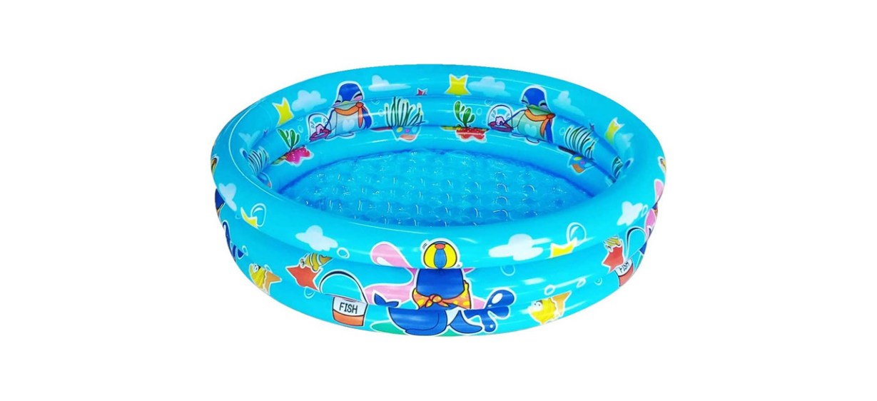 Best Big Summer Three Rings Inflatable Kiddie Pool