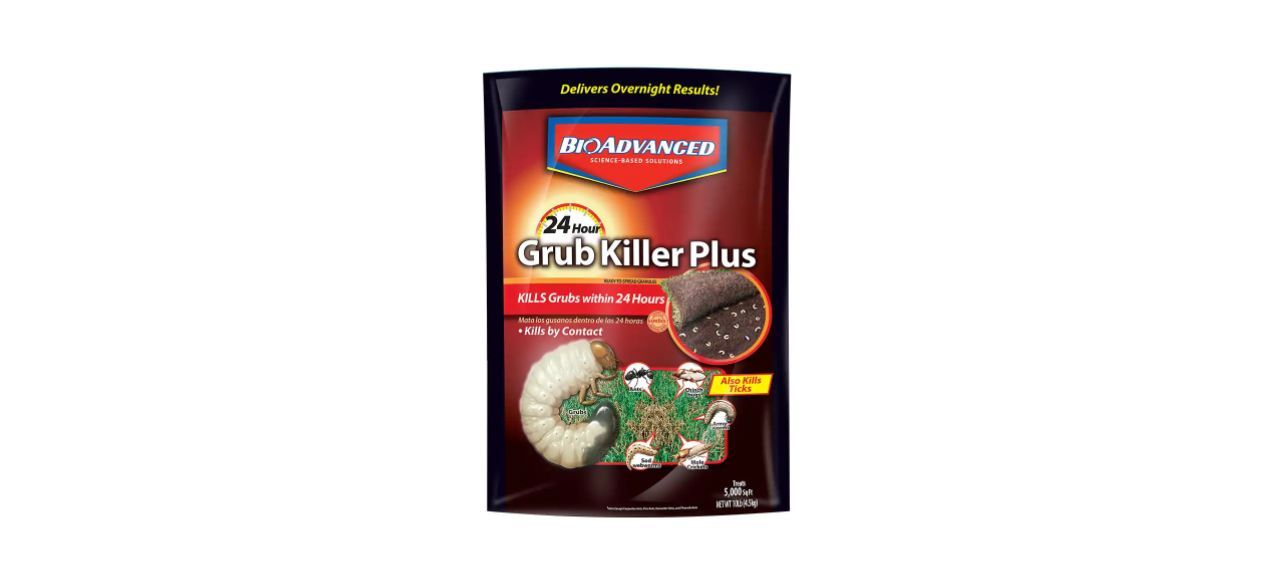 A large bag of grub killer granules.