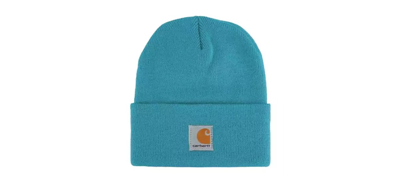 Carhartt Knit Cuffed Beanie in teal blue color "blue moon"