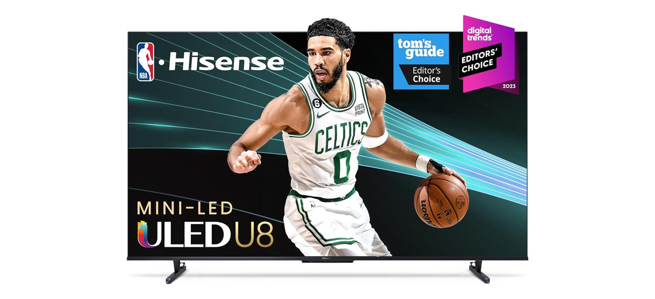 Hisense 65-Inch Class U8 Series Smart TV on white background